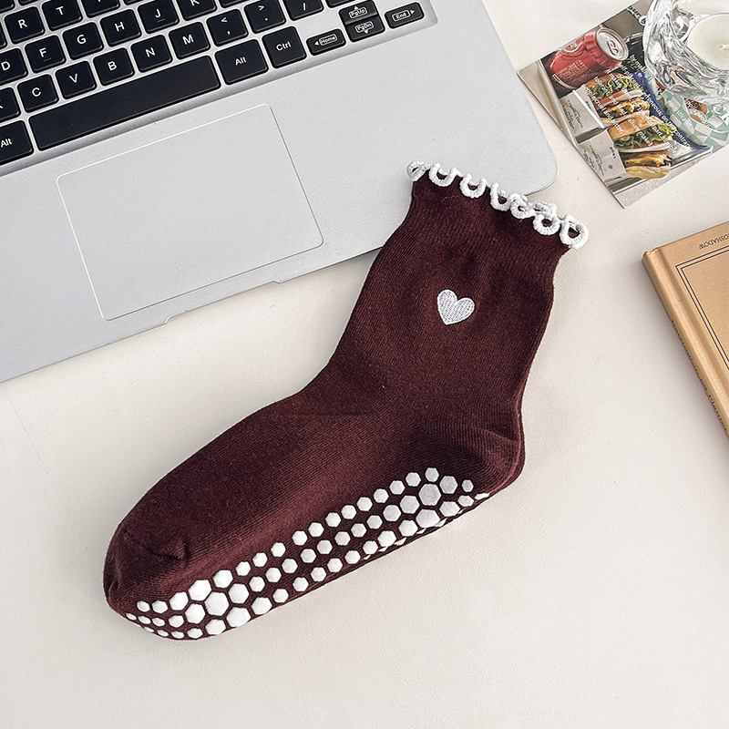 3 çift kadın kalp desenli fırf - Grip Sock Yoga incelemesi ve fiyatı